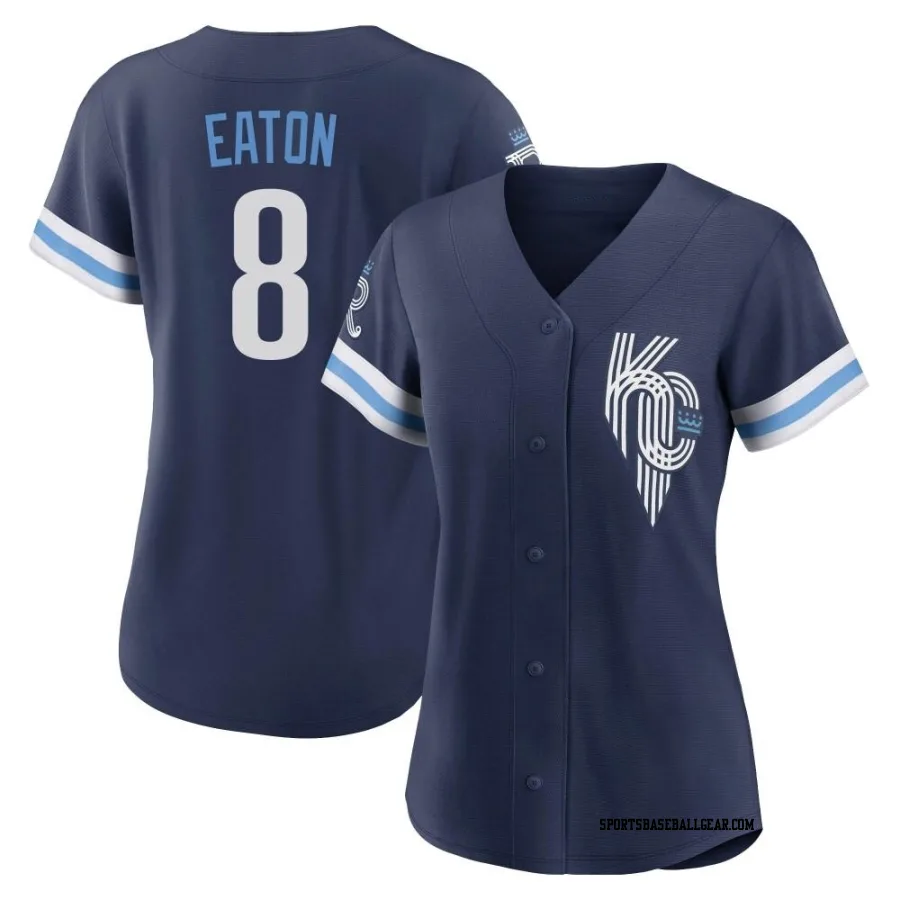 Nathan Eaton Women's Kansas City Royals Navy Replica 2022 City Connect Jersey