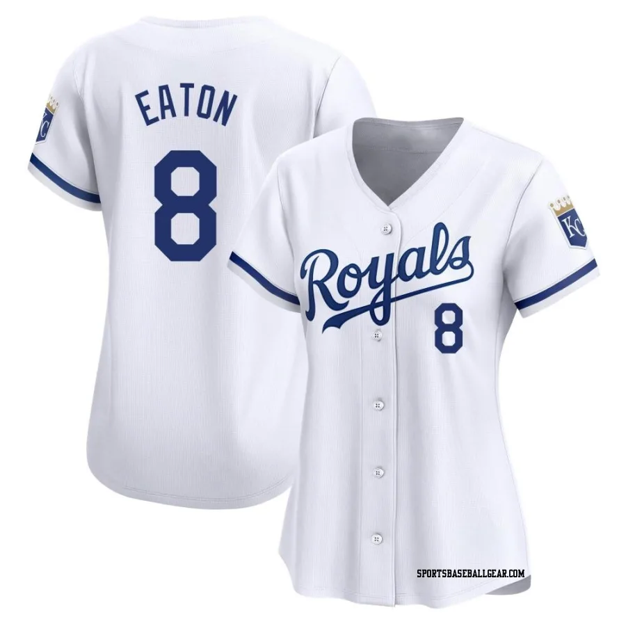 Nathan Eaton Women's Kansas City Royals White Limited Home Jersey