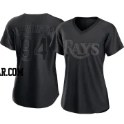 Nathan Lavender Women's Tampa Bay Rays Black Authentic Pitch Fashion Jersey