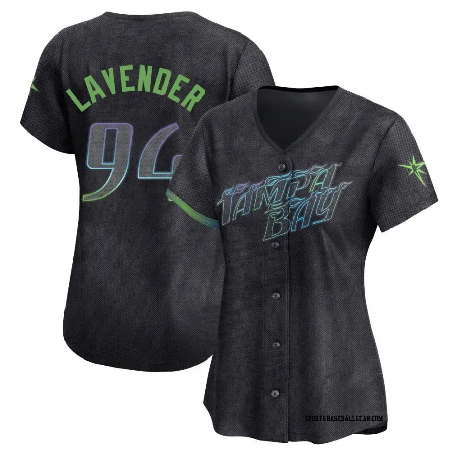 Nathan Lavender Women's Tampa Bay Rays Charcoal Limited 2024 City Connect Jersey