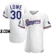 Nathaniel Lowe Men's Texas Rangers White Authentic Home Jersey