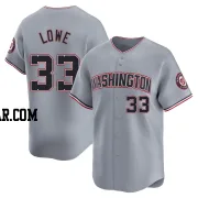 Nathaniel Lowe Men's Washington Nationals Gray Limited Road Jersey