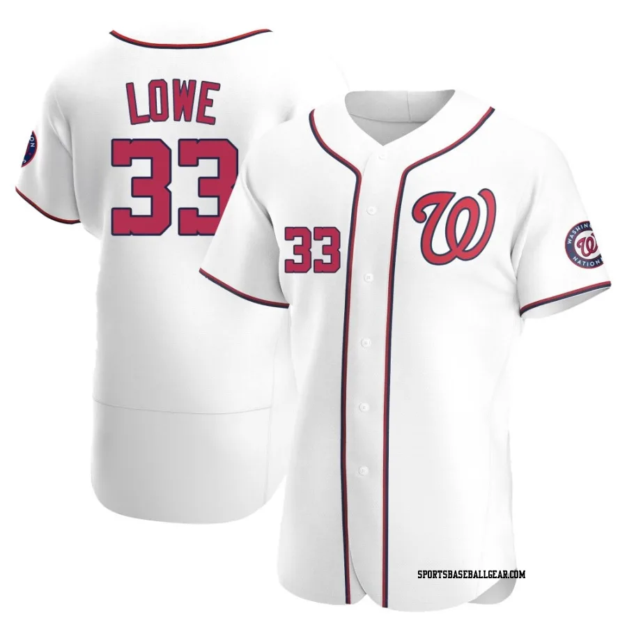 Nathaniel Lowe Men's Washington Nationals White Authentic Home Jersey