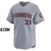 Nathaniel Lowe Youth Washington Nationals Gray Limited Road Jersey