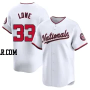 Nathaniel Lowe Youth Washington Nationals White Limited Home Jersey