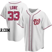 Nathaniel Lowe Youth Washington Nationals White Replica Home Jersey