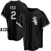 Nellie Fox Men's Chicago White Sox Black Replica Alternate Jersey