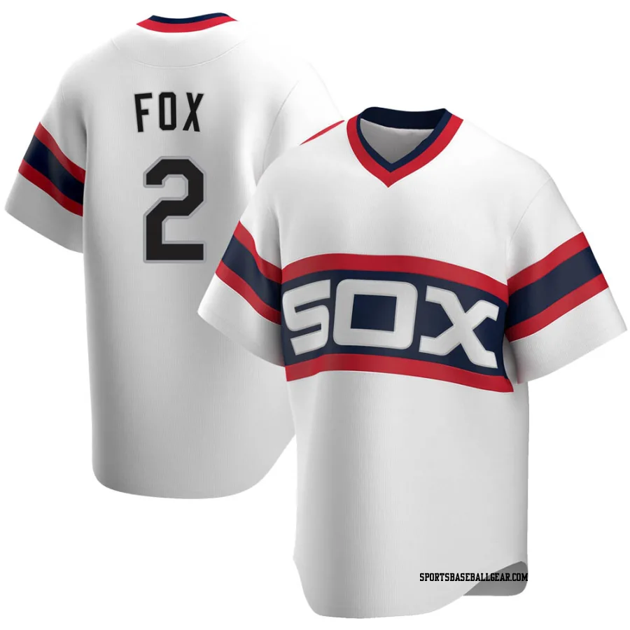 Nellie Fox Men's Chicago White Sox White Replica Cooperstown Collection Jersey