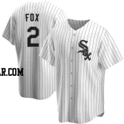 Nellie Fox Men's Chicago White Sox White Replica Home Jersey