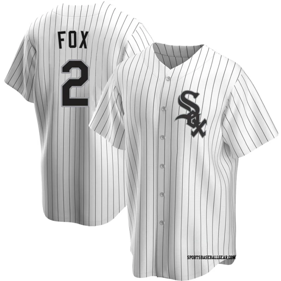 Nellie Fox Men's Chicago White Sox White Replica Home Jersey