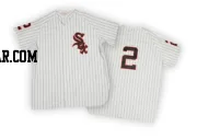 Nellie Fox Men's Chicago White Sox White Replica Throwback Jersey