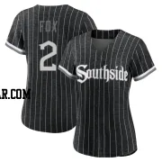 Nellie Fox Women's Chicago White Sox Black Authentic 2021 City Connect Jersey