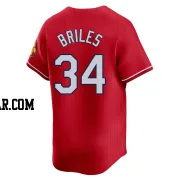 Nelson Briles Men's St. Louis Cardinals Red Limited 2024 City Connect Jersey