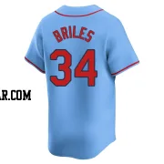 Nelson Briles Youth St. Louis Cardinals Light Blue Limited Alternate Jersey