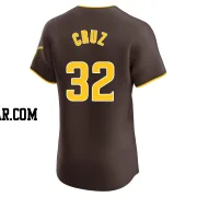 Nelson Cruz Men's San Diego Padres Brown Elite Road Vapor Premier Jersey