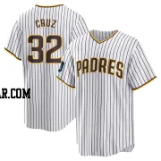 Nelson Cruz Men's San Diego Padres White Replica 2024 World Tour Seoul Series Home Jersey