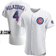 Nelson Velazquez Men's Chicago Cubs White Authentic Home Jersey