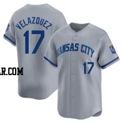 Nelson Velazquez Men's Kansas City Royals Gray Limited Away Jersey