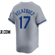 Nelson Velazquez Men's Kansas City Royals Gray Limited Away Jersey