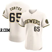 Nestor Cortes Men's Milwaukee Brewers Cream Elite Home Jersey