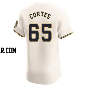 Nestor Cortes Men's Milwaukee Brewers Cream Elite Home Jersey