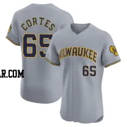 Nestor Cortes Men's Milwaukee Brewers Gray Elite Road Jersey