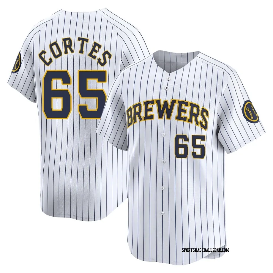 Nestor Cortes Men's Milwaukee Brewers White Limited Alternate Jersey