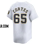 Nestor Cortes Youth Milwaukee Brewers White Limited Alternate Jersey