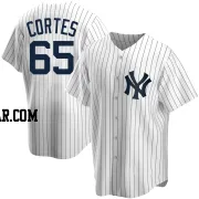 Nestor Cortes Youth New York Yankees White Replica Home Jersey