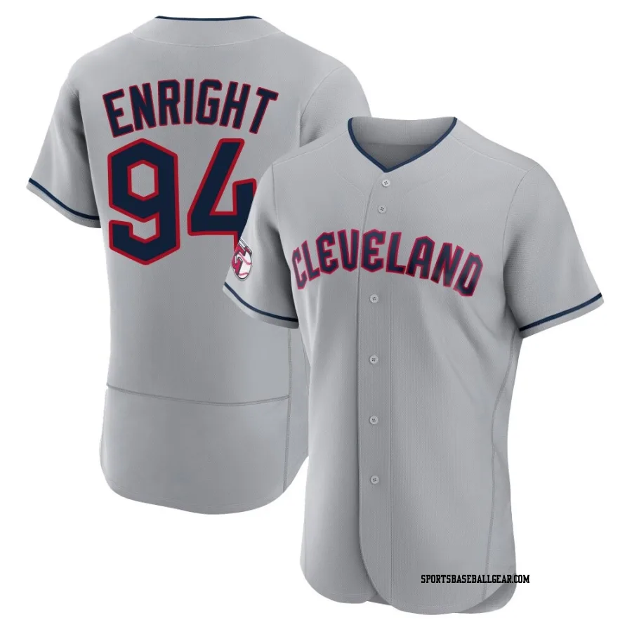 Nic Enright Men's Cleveland Guardians Gray Authentic Road Jersey