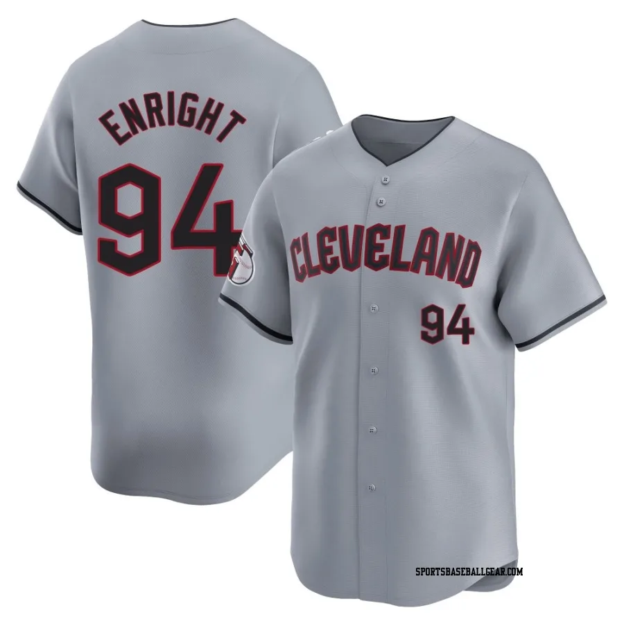 Nic Enright Men's Cleveland Guardians Gray Limited Road Jersey