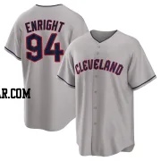 Nic Enright Men's Cleveland Guardians Gray Replica Road Jersey