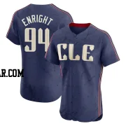 Nic Enright Men's Cleveland Guardians Navy Elite 2024 City Connect Jersey