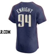 Nic Enright Men's Cleveland Guardians Navy Elite 2024 City Connect Jersey