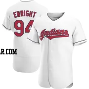 Nic Enright Men's Cleveland Guardians White Authentic Home Jersey