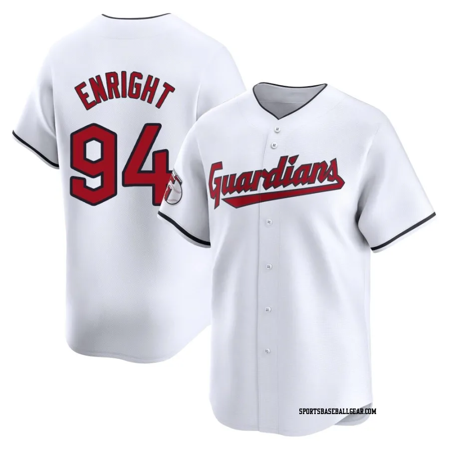 Nic Enright Youth Cleveland Guardians White Limited Home Jersey