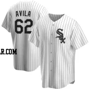 Nicholas Avila Men's Chicago White Sox White Replica Home Jersey