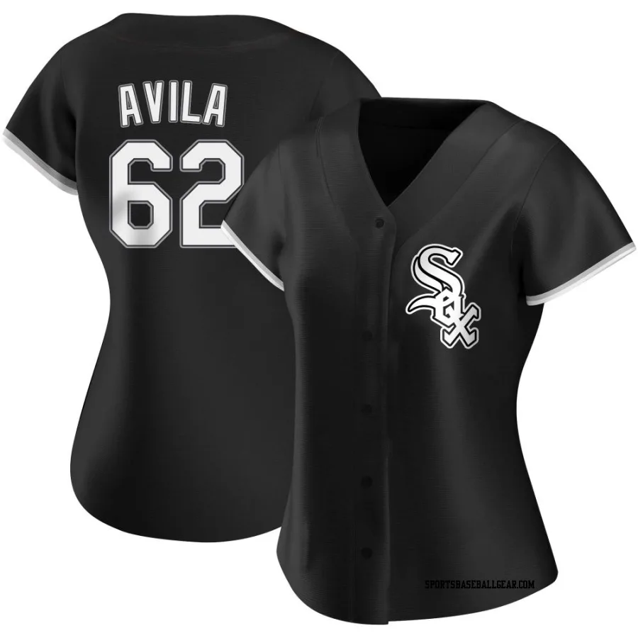 Nicholas Avila Women's Chicago White Sox Black Replica Alternate Jersey