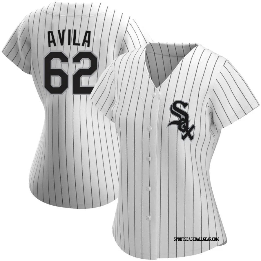 Nicholas Avila Women's Chicago White Sox White Authentic Home Jersey