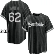 Nicholas Avila Youth Chicago White Sox Black Replica 2021 City Connect Jersey