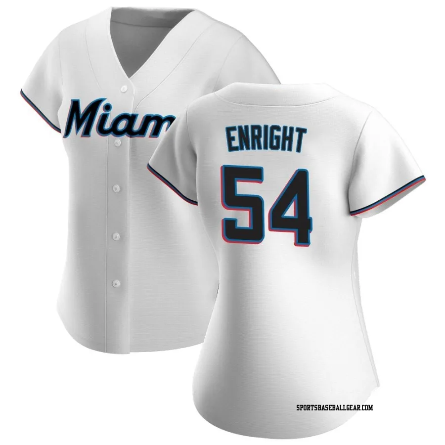 Nicholas Enright Women's Miami Marlins White Authentic Home Jersey