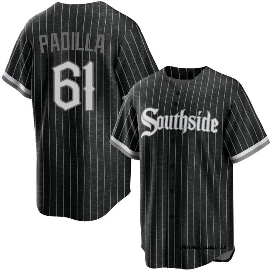 Nicholas Padilla Men's Chicago White Sox Black Replica 2021 City Connect Jersey