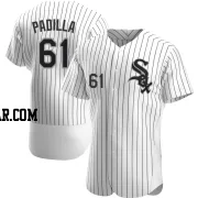 Nicholas Padilla Men's Chicago White Sox White Authentic Home Jersey