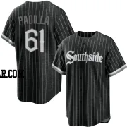 Nicholas Padilla Youth Chicago White Sox Black Replica 2021 City Connect Jersey