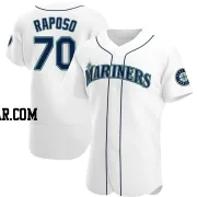 Nicholas Raposo Men's Seattle Mariners White Authentic Home Jersey