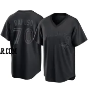 Nicholas Raposo Men's Toronto Blue Jays Black Replica Pitch Fashion Jersey