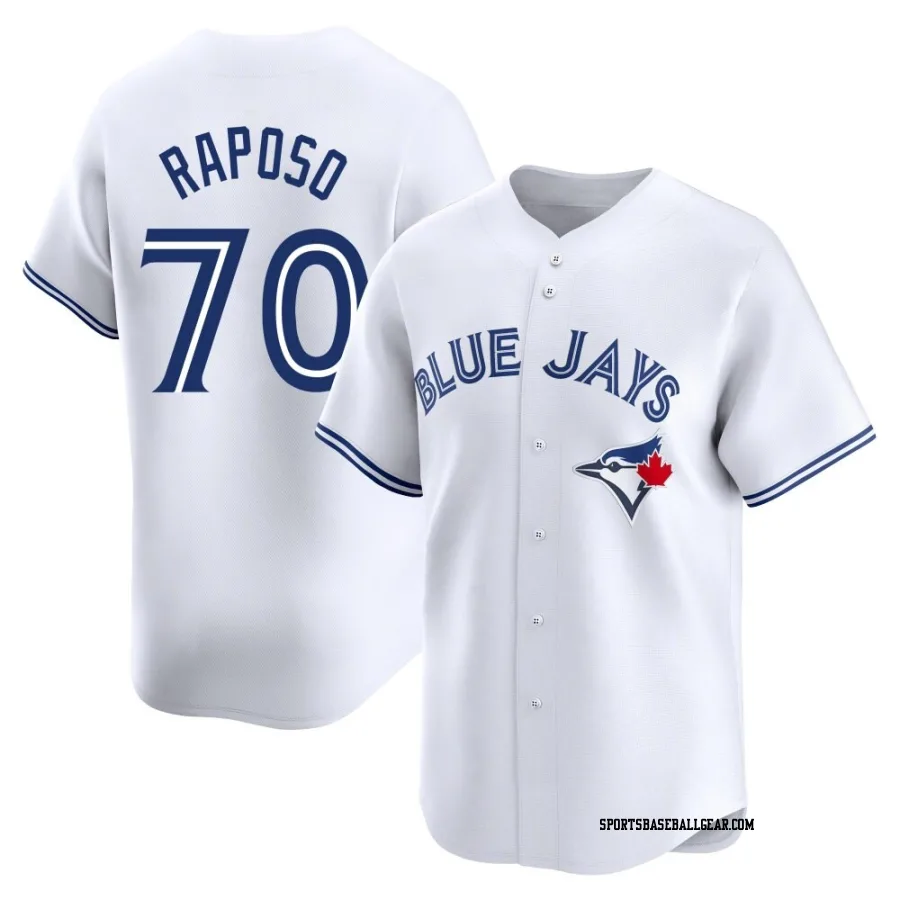 Nicholas Raposo Youth Toronto Blue Jays White Limited Home Jersey