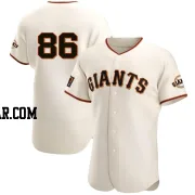 Nicholas Sinacola Men's San Francisco Giants Cream Authentic Home Jersey