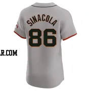 Nicholas Sinacola Men's San Francisco Giants Gray Elite Road Jersey