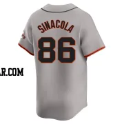 Nicholas Sinacola Men's San Francisco Giants Gray Limited Away Jersey